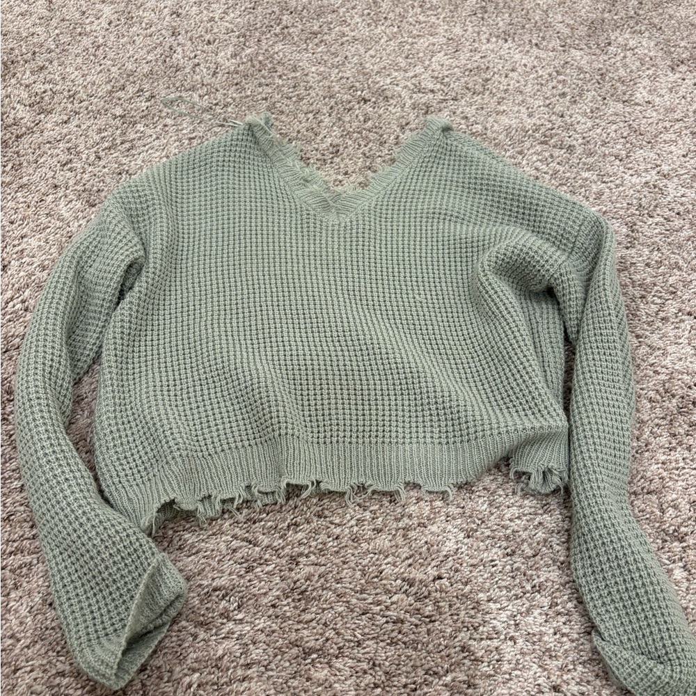 Moon & Madison Sage Knit Sweater
